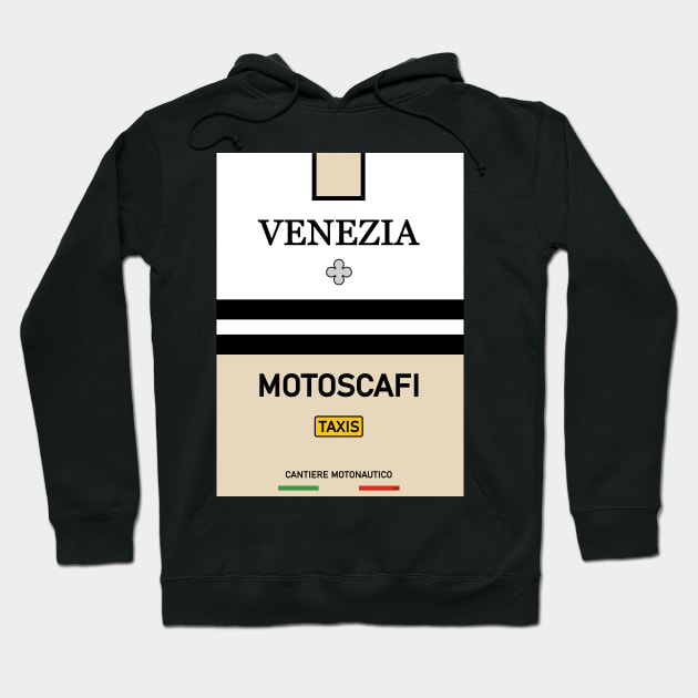 Venise Venezia Motoscafi Vaporetto Water Taxi Rialto San Marco Hoodie by PB Mary